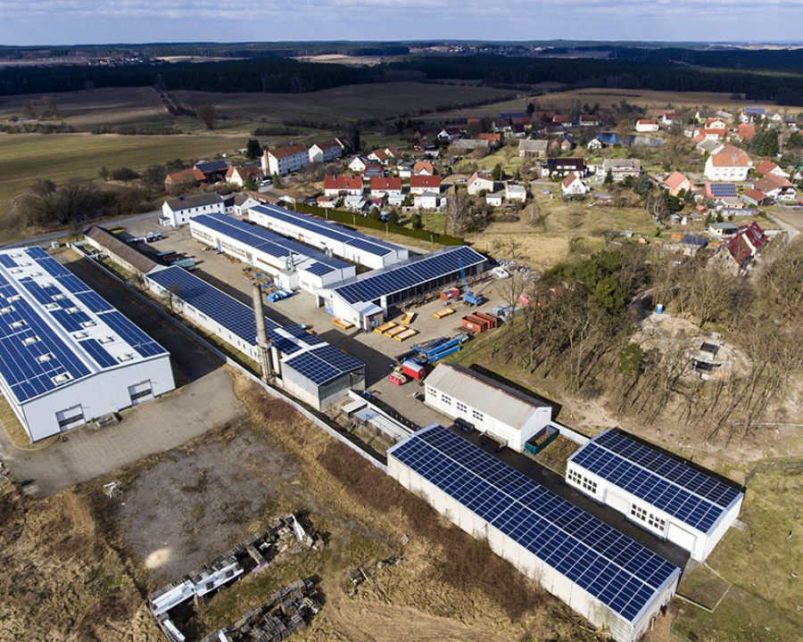 Ossendorf Solaranlage auf Industriegebäude