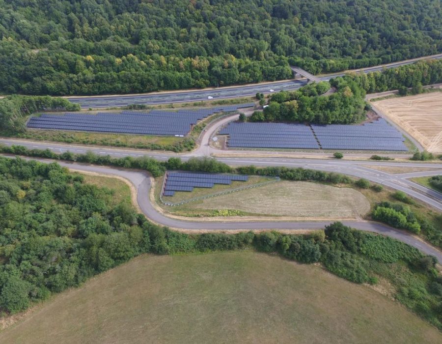 Freisen Autobahn Einmalige Pacht Solaranlage im Grünen